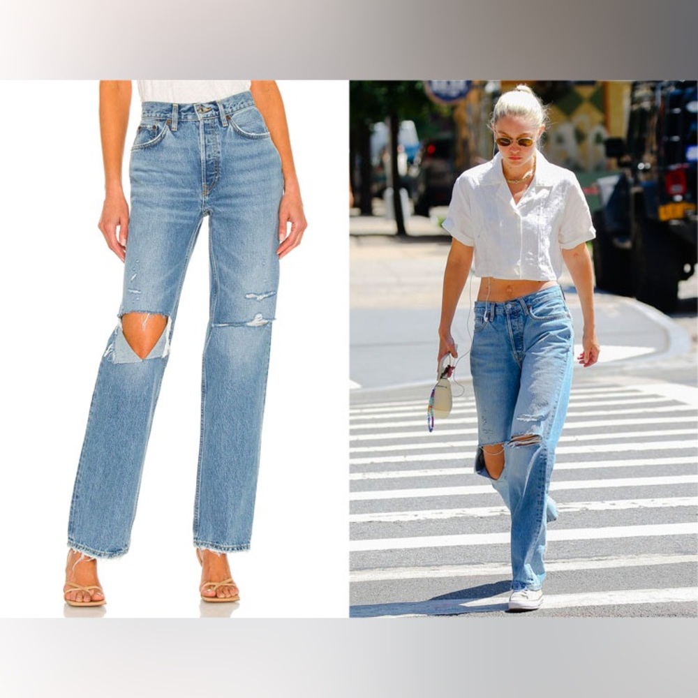 RE/DONE 23 NWT The 90s Crop Low Slung 1990s. Reg $325 SOLD OUT wide baggy